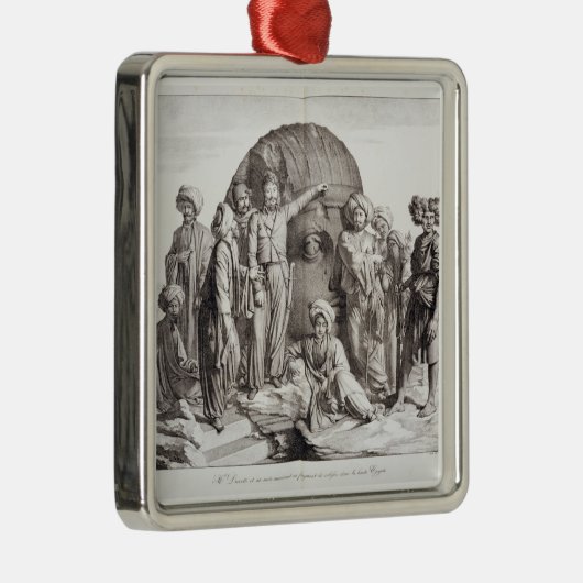 Ornement Métallique Monsieur Drovetti et ses disciples employant un (Droite)