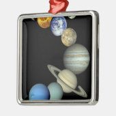 Ornement Métallique Montage d'un système solaire (Gauche)