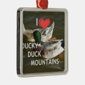 Ornement Métallique Montagnes de canards. (Droite)