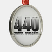 Ornement Métallique Mopar Dodge 440 six paquets (Droite)