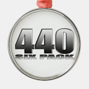 Ornement Métallique Mopar Dodge 440 six paquets