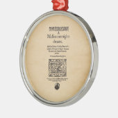 Ornement Métallique Morceau avant à l'nuits d'été Quarto rêveur (Gauche)