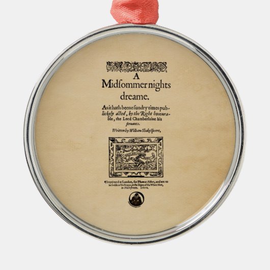 Ornement Métallique Morceau avant à l'nuits d'été Quarto rêveur (Devant)