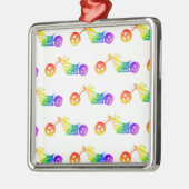 Ornement Métallique Mortocycle arc-en-ciel (Gauche)