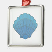 Ornement Métallique Mosaïque Blue Seashell (Gauche)