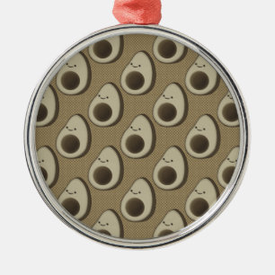 Ornement Métallique Motif Avocado de style vintage