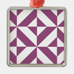 Ornement Métallique Motif de cube géométrique de raisin chaud