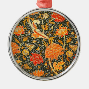 Ornement Métallique Motif floral vintage William Morris Cray