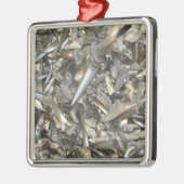 Ornement Métallique Motif fossile de dents de requin (Gauche)