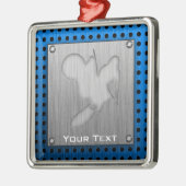 Ornement Métallique Motocross ; Métal-regard balayé (Gauche)