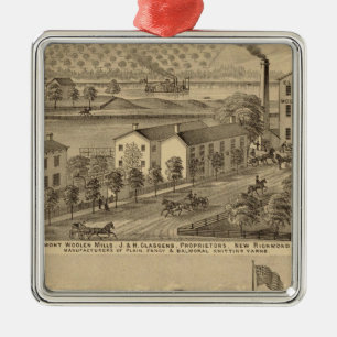 Ornement Métallique Moulins de laine de Clermont