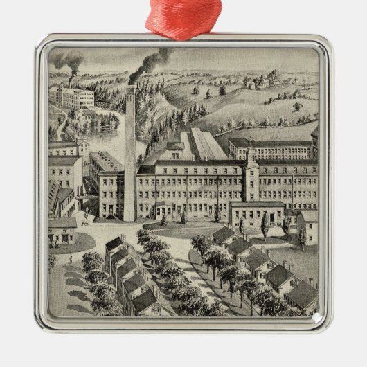 Ornement Métallique Moulins de laine de Sawyer (Devant)