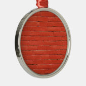 Ornement Métallique Mur rouge orange (Droite)