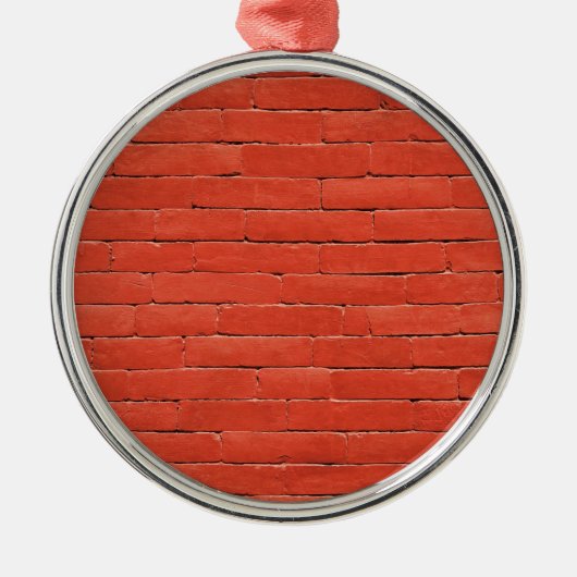 Ornement Métallique Mur rouge orange (Devant)