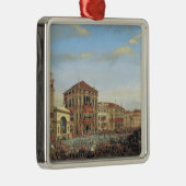 Ornement Métallique Napoléon I présidant au-dessus d'une régate à (Droite)