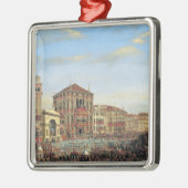 Ornement Métallique Napoléon I présidant au-dessus d'une régate à (Gauche)