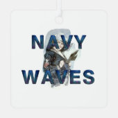 Ornement métallique Navy Waves TEE (Verso)