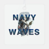 Ornement métallique Navy Waves TEE (Recto)