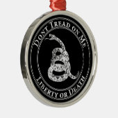 Ornement Métallique Ne marchez pas sur moi (Droite)