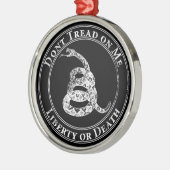 Ornement Métallique Ne marchez pas sur moi (Gauche)