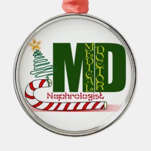 Ornement Métallique Nephrologue MERRY CHRISTMAS DOCTEUR