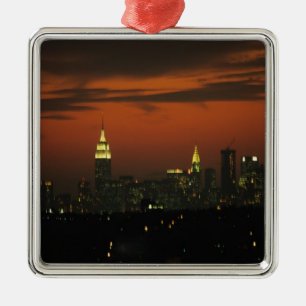 Ornement Métallique New York, États-Unis. Skyline de l'Upper Manhattan