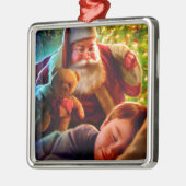 Ornement Métallique Noël de Père Noël (Gauche)