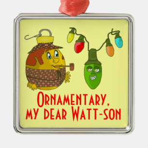 Ornement Métallique Noël de Sherlock Holmes