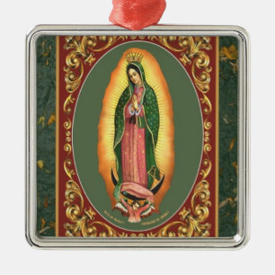 ORNEMENT MÉTALLIQUE NOTRE DAME DE GUADALUPE