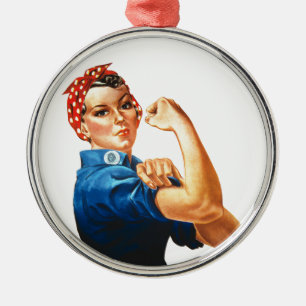 Ornement Métallique Nous pouvons le faire Rosie le pouvoir des femmes