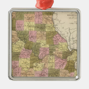 Ornement Métallique Nouvelle Carte Du Missouri 2