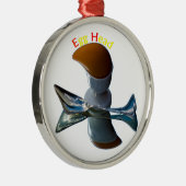 Ornement Métallique Oeufs Tête Délicat Designs (Droite)