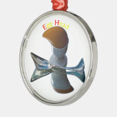 Ornement Métallique Oeufs Tête Délicat Designs (Gauche)