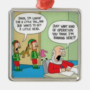 Ornement Métallique Opération d'atelier de Père Noël