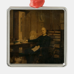 Ornement Métallique Otto von Bismarck dans son étude