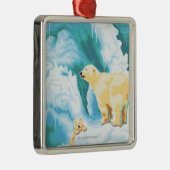 Ornement Métallique Ours blancs et CUB - Katmai, Alaska (Droite)