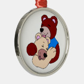 Ornement Métallique Ours Croustillants (Droite)