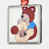 Ornement Métallique Ours Croustillants (Gauche)