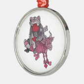 Ornement Métallique Ours et Taureau (Gauche)