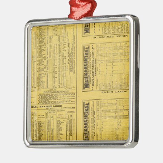 Ornement Métallique Page de texte Michigan Central Railroad (Gauche)