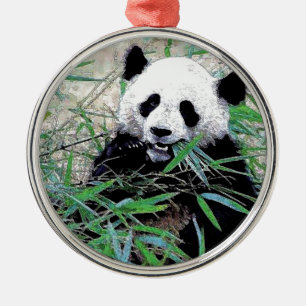 Ornement Métallique Panda