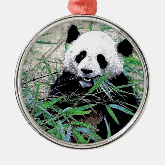 Ornement Métallique Panda (Devant)