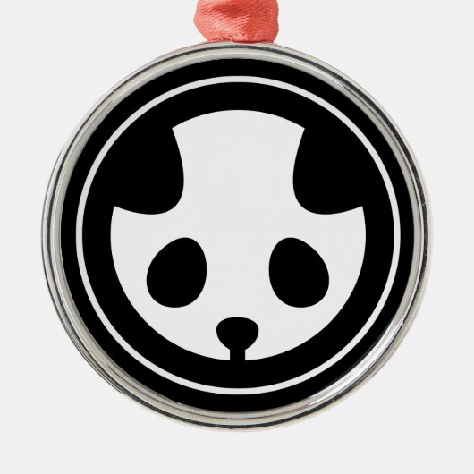 Ornement Métallique Panda (Devant)