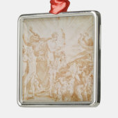 Ornement Métallique Pandore ouvrant la boîte (Gauche)