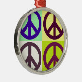 Ornement Métallique Panneau de Paix Pop Art (Droite)