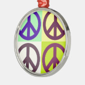 Ornement Métallique Panneau de Paix Pop Art (Gauche)