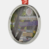 Ornement Métallique Panneau de signalisation Rum Point Grand Cayman (Gauche)