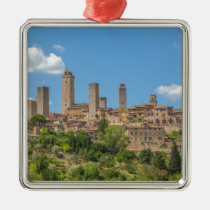 Ornement Métallique Panoramic view of San Gimignano Tuscany Italy
