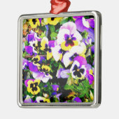 Ornement Métallique pansy flowers (Gauche)