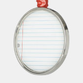 Ornement Métallique Papier de carnet (Gauche)